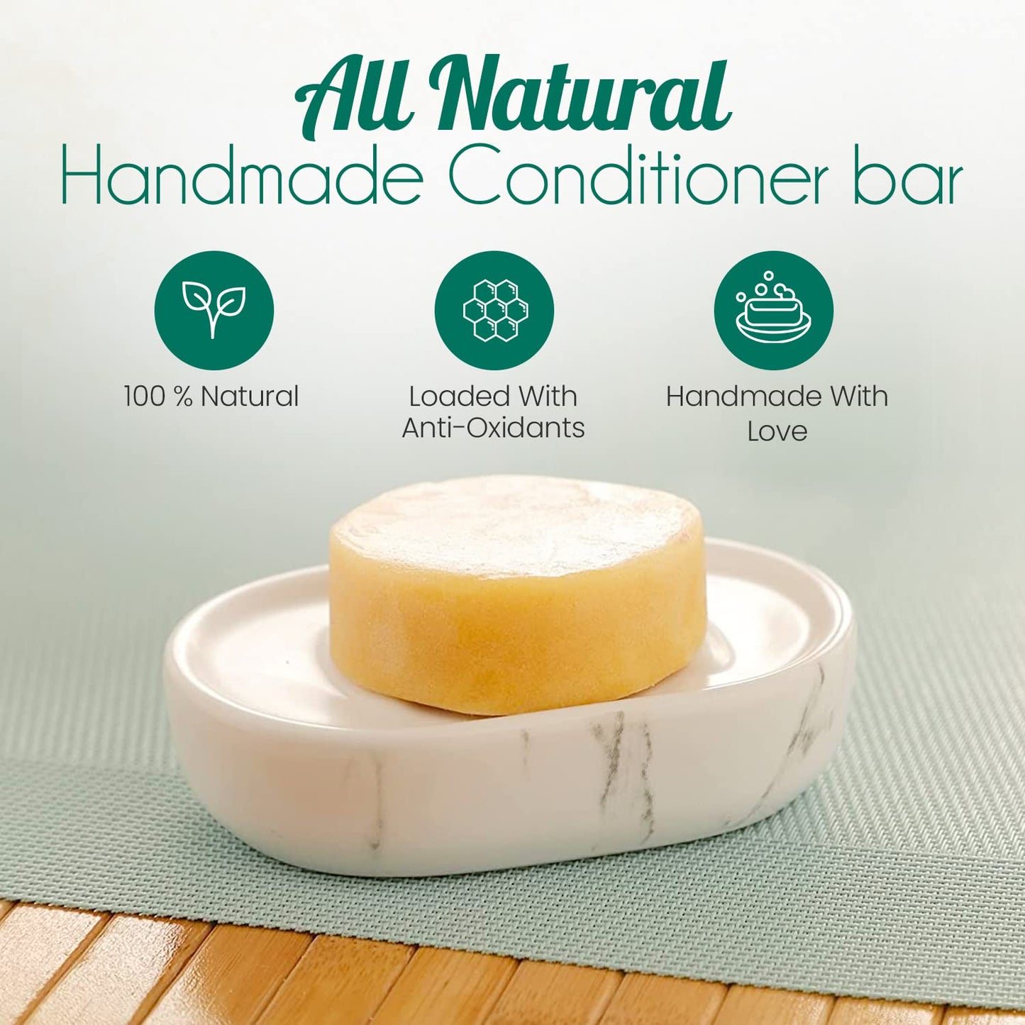 All-Natural Conditioner Bar. Citrus. Eco-Friendly.