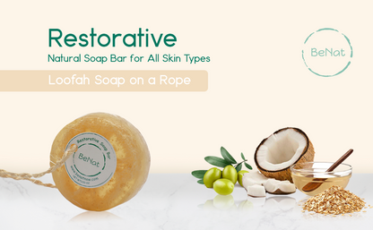 Restorative Soap Bar. Oat, Honey, and Olive Oil.